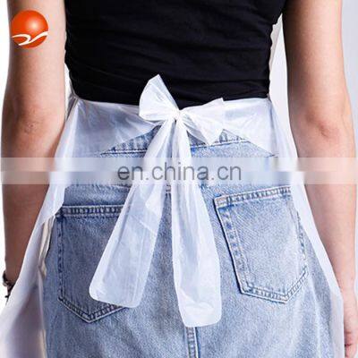 Disposable HDPE LDPE Waterproof Tear-Resistant Food Kitchen Medical Plastic PE Apron photo-2