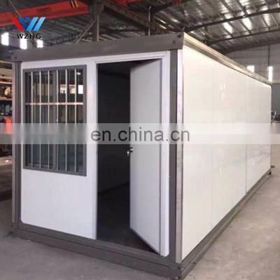 low cost prefab mobile modular cabin storage container house flat pack living container house single house with toilet