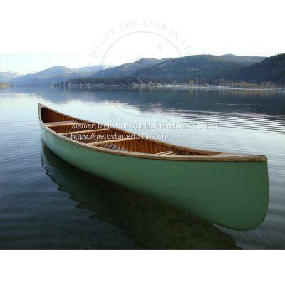 Old Town Wooden Canoe Family Time Rowing Boat photo-2