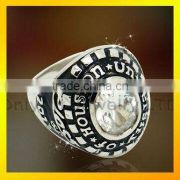 brass or silver championship ring for men