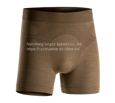 Men's seamless merino wool boxer mapped knit