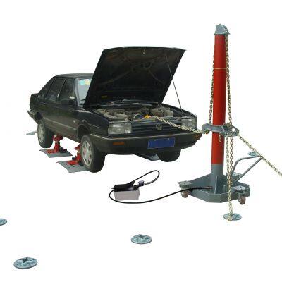 auto body floor pulling system