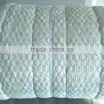 High temperature fireproof rock wool insulation blanket wire mesh