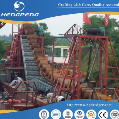 China Heavy-Duty 120m3/T Chain Bucket Iron Dredger for Advanced Slush Handling