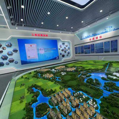 Terrain and landform sand table model production factory