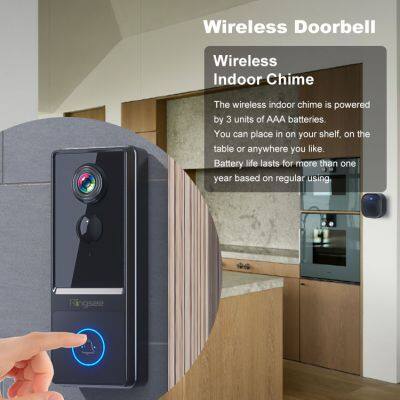 Ringsee Customization Home Security Doorbell Camera Two-way Intercom Door Phone 1080P WiFi Wireless Doorbell With Camera photo-3