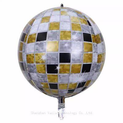Wholesale 22-Inch 4D Metallic Disco Foil Balloons for Retro Theme Birthday Disco Party Decorations