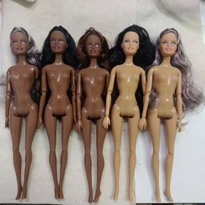 11.5 Inch Long Curly Hair American African Doll Toys Model photo-2