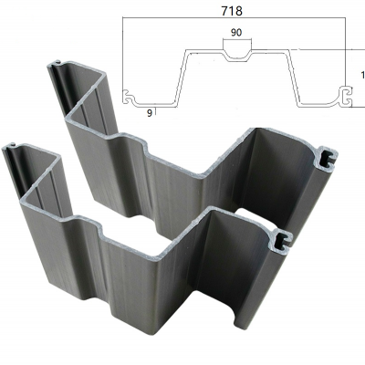 Factory Pvc Sheet Pile Vinyl Sheet Pile Z Sheet Pile Vinyl Seawall for Water Control Easy Installation Durable photo-2