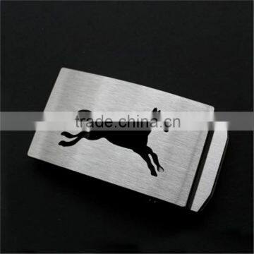 free embossed logo horse pattern manyfacture wholesale price metal belt buckle 1604