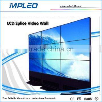 Indoor video of 60 inch lcd video wall screen display for film