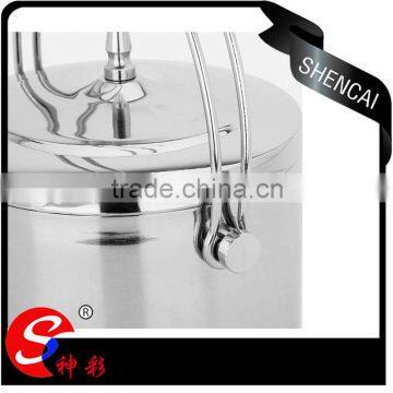 Stainless Steel Beer Ice Bucket and Tongs With Bale Handle-double Wall Bar Ice Bucket photo-3