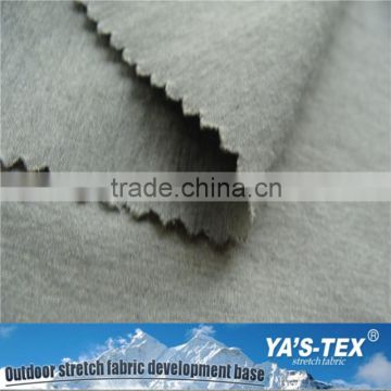 Grey Stretch Bamboo Fiber Fabric Breathable Waterproof Spandex Polyester Fabric