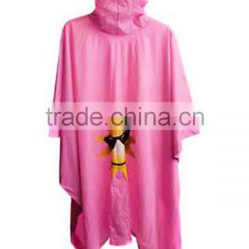 Hooded Waterproof PVC Poncho Material Rain Poncho