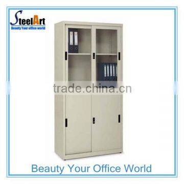 KD structure metal glass file cabinet