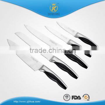 KITCHEN KING 5PCS Stainless Steel Forged Color Handle Knife Set With Wooden Block photo-2