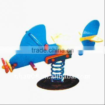 Outdoor Playground Kiddie Spring Plane Rider
