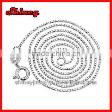 factory wholesale stock 925 sterling silver box chain