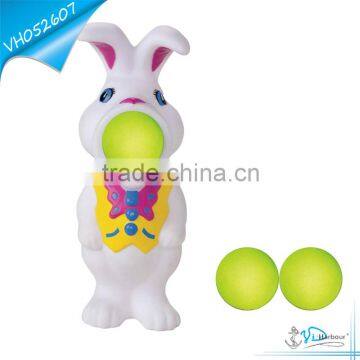 Vinyl Crazy Ball Shooting Rabbit Toy