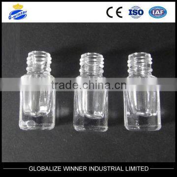 3ml clear polygon glass bottles anise bottle used for perfume