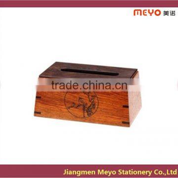 Hot Product Engraving Wooden Tissue Box2015