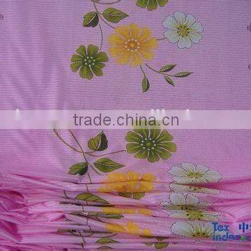 Changxing peach skined Printed 100% Polyester bed sheet fabric/Panama bed sheet fabric