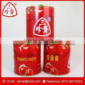 china supplier double concentrated canned 22-24 brix tomato paste in sachet