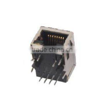 Shielded Side Entry RJ45 PCB JACK /Socket/Connector with LED