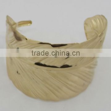 leaf shape bangles gold bangle personalized bangles metal fashional jewelry