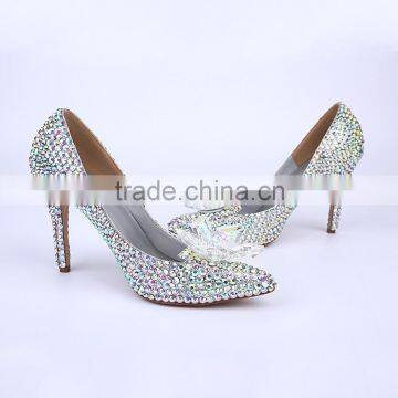Gorgeous Bridal Wedding Shoes Sexy Women Pumps Lady Women High Heels Shoes With Strass photo-5