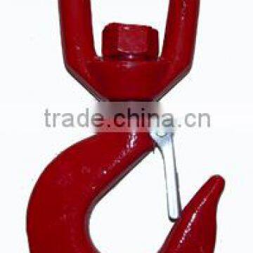 360 rotating crane eye hook with safety latch