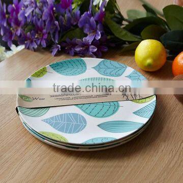 Environmental 16Pcs Round Shape Bamboo Dinner Sets