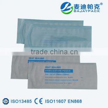 China hot Sale Medical Heat Sealing Sterilization Flat Pouch