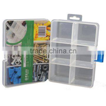 LA911170 6grid transparent tool case work bin