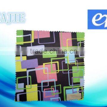 Custom print Big Plaid design microfiber cleaning cloth