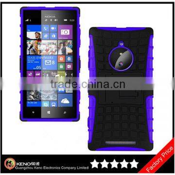 Keno Dual Layer Shockproof Case for Nokia 830 Case, for Nokia Lumia 830 Case with Stand