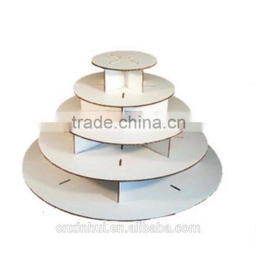 Round paper display shelf