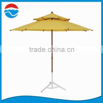 240CM*8K yellow color outdoor umbrella base manufacturers