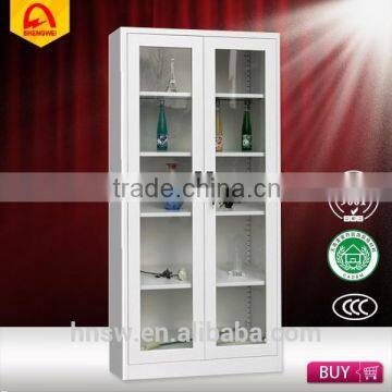 Sliding Glass Door Steel Wardrobe Filing Cabinet Drawer Stopper Glass Door Cupboard photo-2