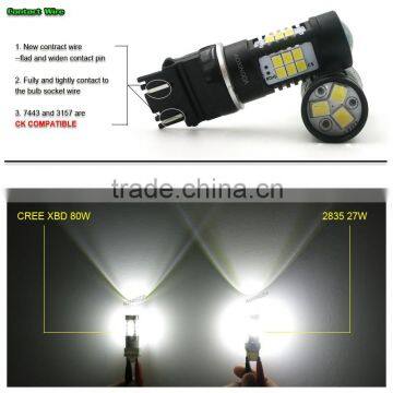 3157 Automotive High Power LED Turn Signal Light 2835 27w 800lm photo-6