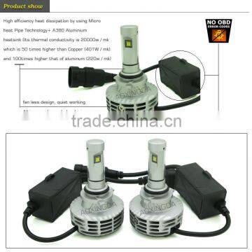 9006 HB4 6G 7G 8G 9G Led Headlight no OBD Error Code Fanless All in One 6000LM 5 Color Optional LED Headlight photo-2