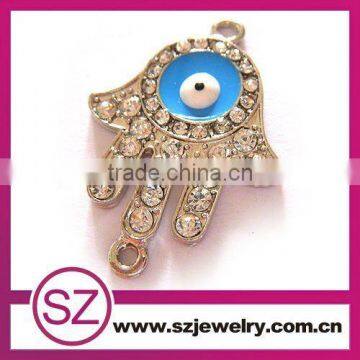 G15 hotsale rhinestone crystal hamsa hand necklace