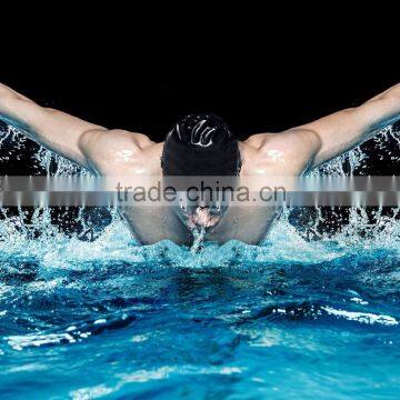 Customized Logo Available Wholesale Waterproof Silicone Swim Cap photo-3