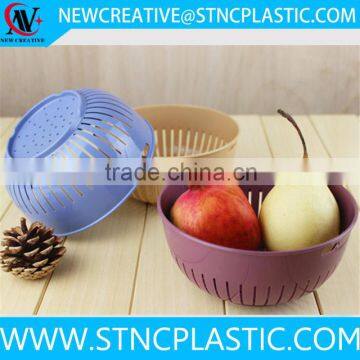 Vintage Durable Strainer Washing Basket Fruit Veg Cups Draining Basket