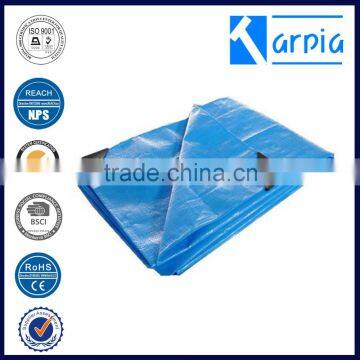 China Made pe Tarpaulin Blue Tarp With 6x6 Mesh photo-2