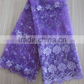 Wholesale 2015 new design Chemical Polyester dress making fabric lace