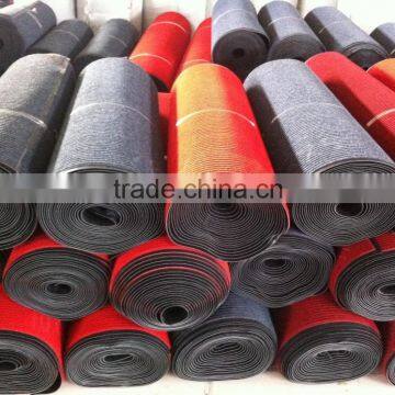 pvc backing with loop velour pet fiber