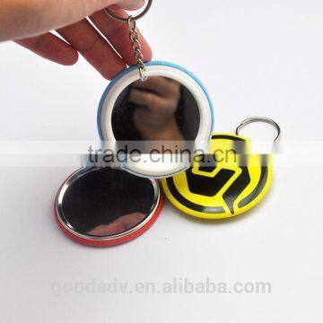 Metal Keychain Mirror / Decorative Decals for Mirrors / Decorated Pocket Mirrors