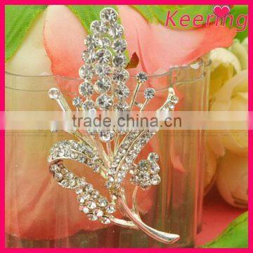 Fashion cheap leaf brooch for bouquet WBR-1350