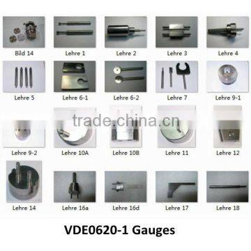 VDE0620-1 Plugs and socket-outlets Gauges for household safety